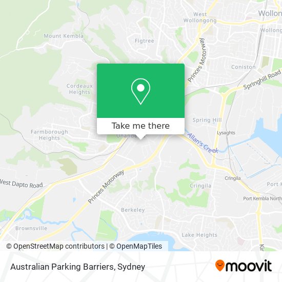 Australian Parking Barriers map