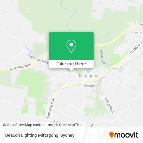 Mapa Beacon Lighting Mittagong