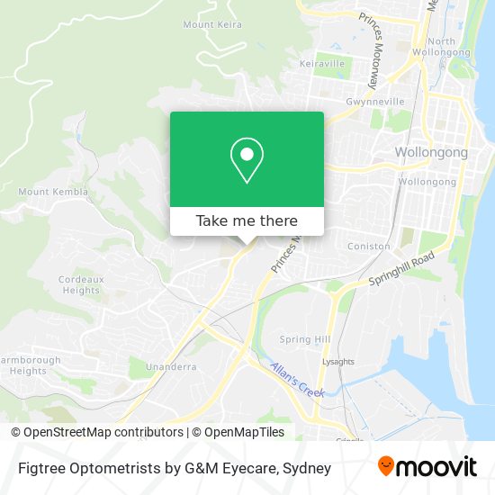 Figtree Optometrists by G&M Eyecare map