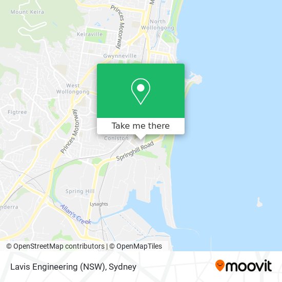 Lavis Engineering (NSW) map