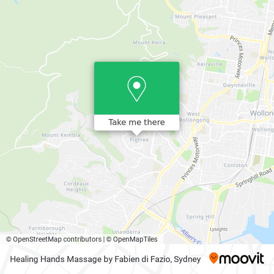 Mapa Healing Hands Massage by Fabien di Fazio