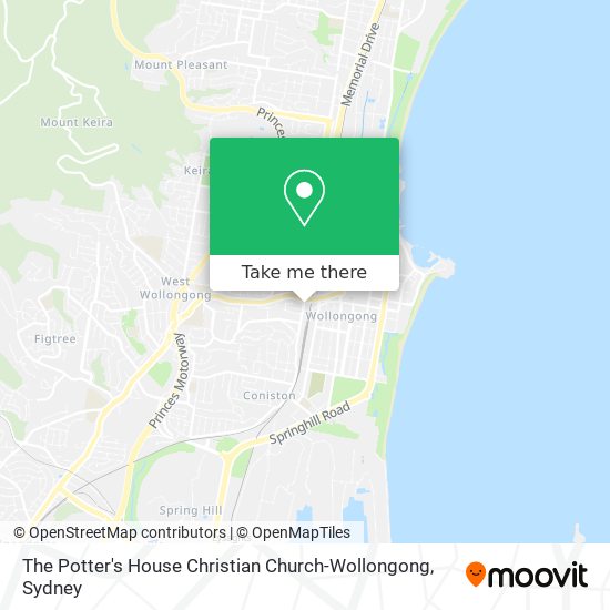 The Potter's House Christian Church-Wollongong map