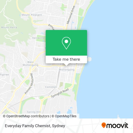 Everyday Family Chemist map