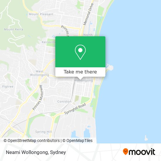 Mapa Neami Wollongong