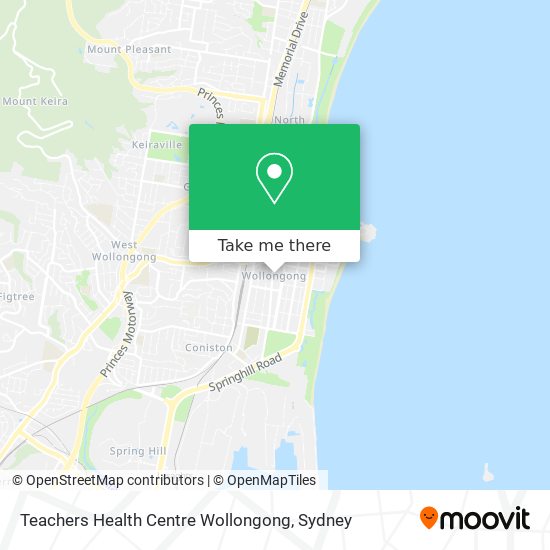 Teachers Health Centre Wollongong map