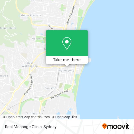 Real Massage Clinic map