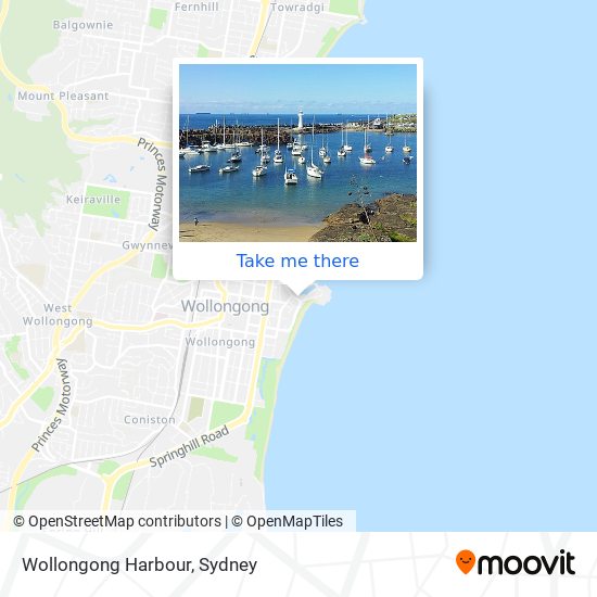 Wollongong Harbour map