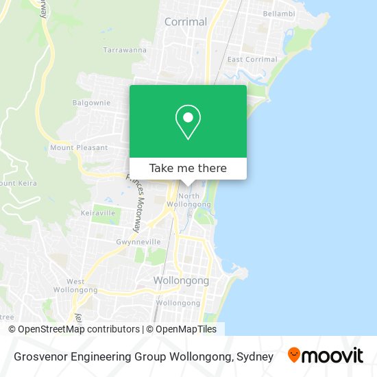 Mapa Grosvenor Engineering Group Wollongong