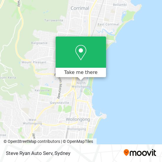 Steve Ryan Auto Serv map
