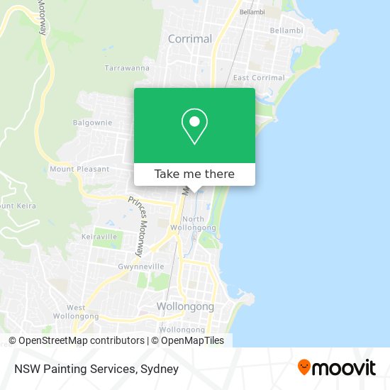 NSW Painting Services map