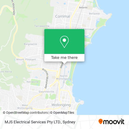 MJS Electrical Services Pty LTD. map