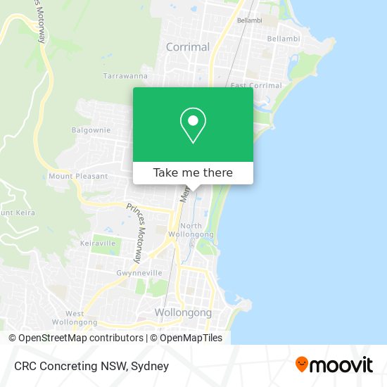 CRC Concreting NSW map