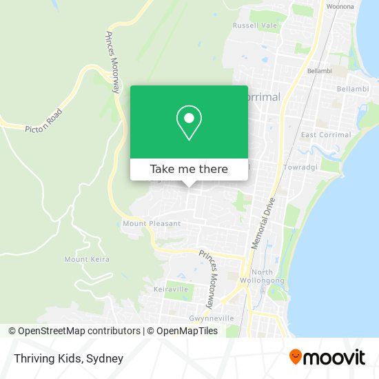 Thriving Kids map