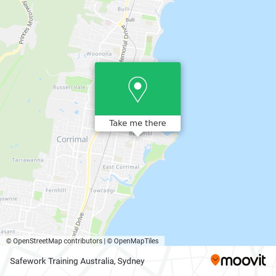 Safework Training Australia map