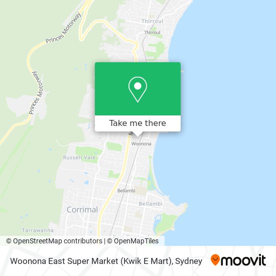 Woonona East Super Market (Kwik E Mart) map