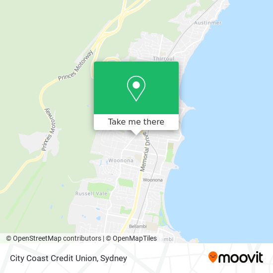 City Coast Credit Union map