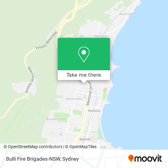 Bulli Fire Brigades-NSW map