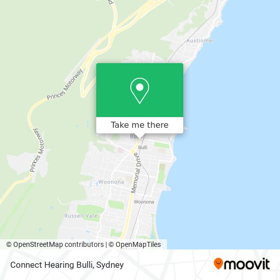 Connect Hearing Bulli map