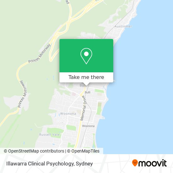 Illawarra Clinical Psychology map