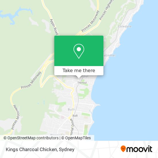 Kings Charcoal Chicken map
