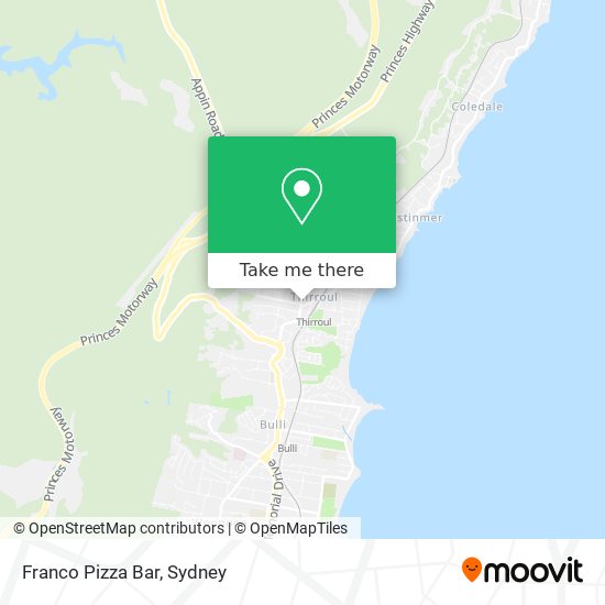 Franco Pizza Bar map