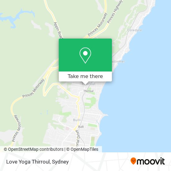 Love Yoga Thirroul map