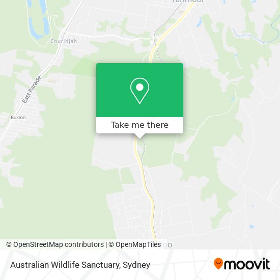 Australian Wildlife Sanctuary map