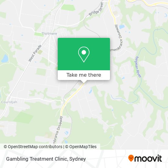 Gambling Treatment Clinic map