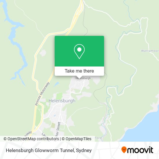 Helensburgh Glowworm Tunnel map