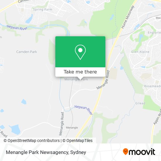 Menangle Park Newsagency map