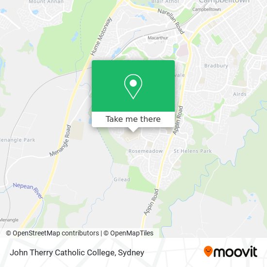 Mapa John Therry Catholic College