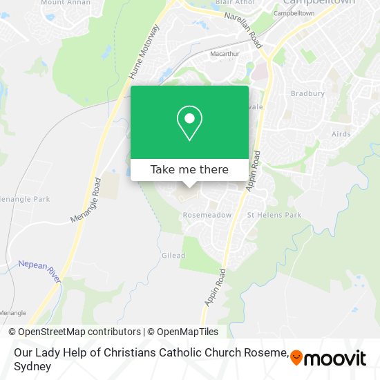 Our Lady Help of Christians Catholic Church Roseme map