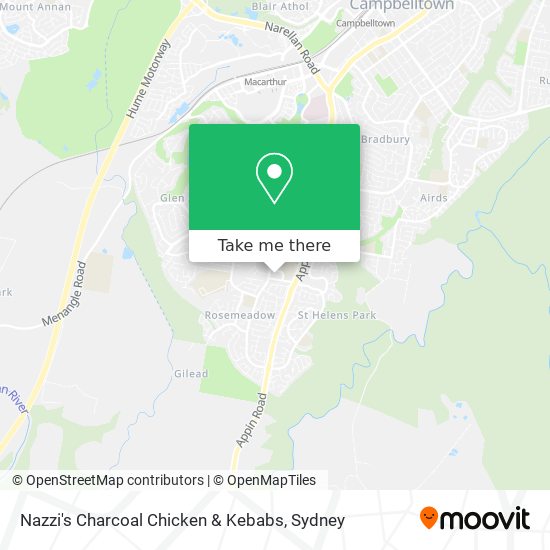 Nazzi's Charcoal Chicken & Kebabs map