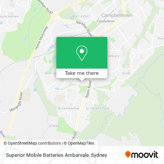 Superior Mobile Batteries Ambarvale map