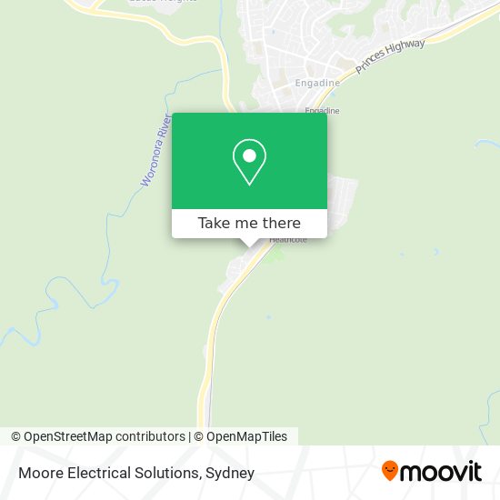 Mapa Moore Electrical Solutions