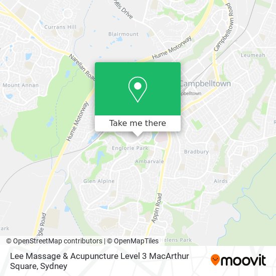 Lee Massage & Acupuncture Level 3 MacArthur Square map