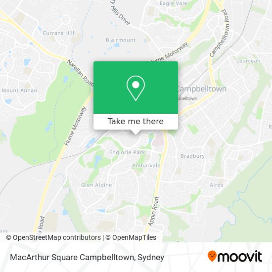 MacArthur Square Campbelltown map