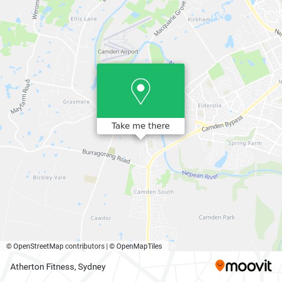 Mapa Atherton Fitness