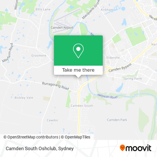 Mapa Camden South Oshclub
