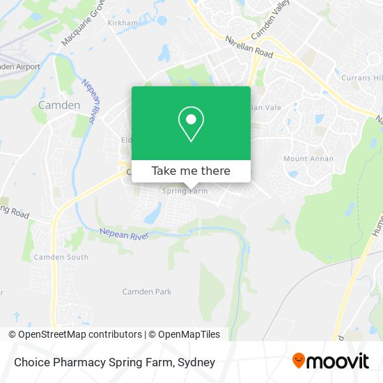 Mapa Choice Pharmacy Spring Farm