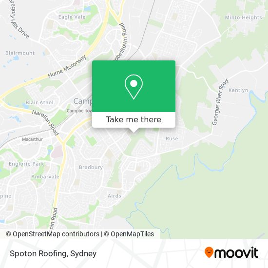 Spoton Roofing map