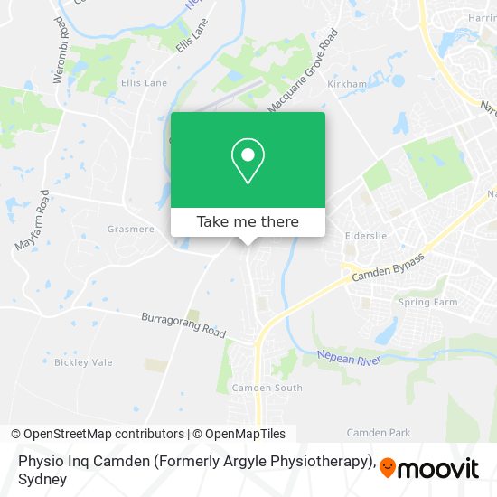 Mapa Physio Inq Camden (Formerly Argyle Physiotherapy)