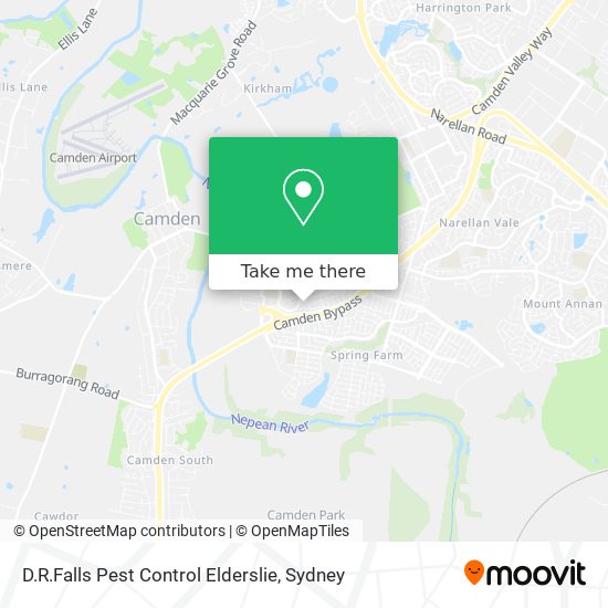 D.R.Falls Pest Control Elderslie map