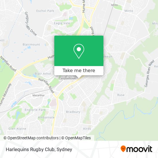 Harlequins Rugby Club map