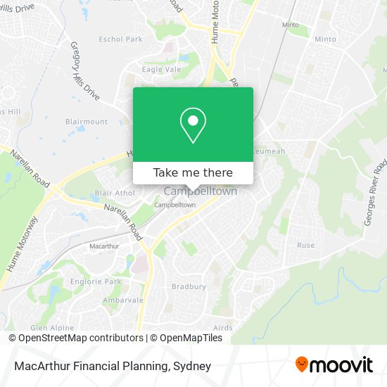 MacArthur Financial Planning map