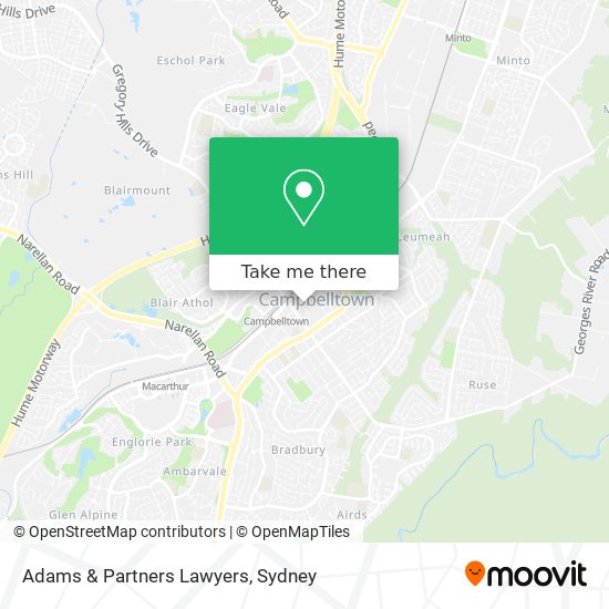 Adams & Partners Lawyers map