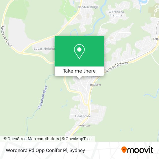 Mapa Woronora Rd Opp Conifer Pl