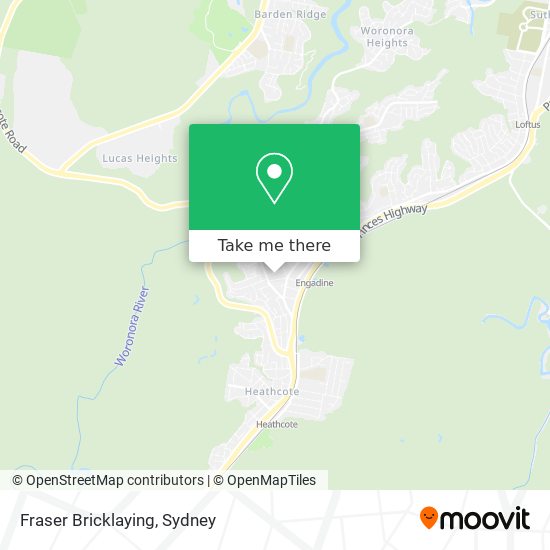 Fraser Bricklaying map