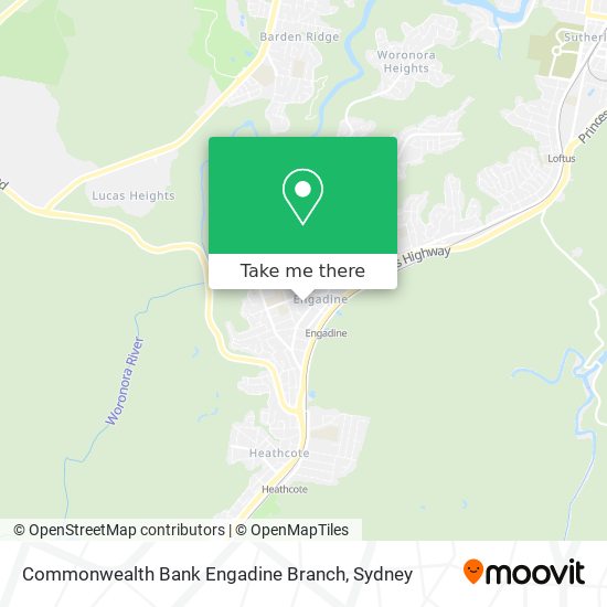 Mapa Commonwealth Bank Engadine Branch