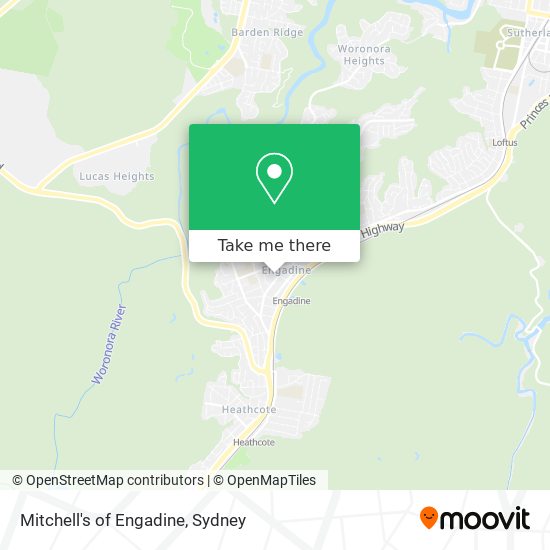 Mapa Mitchell's of Engadine